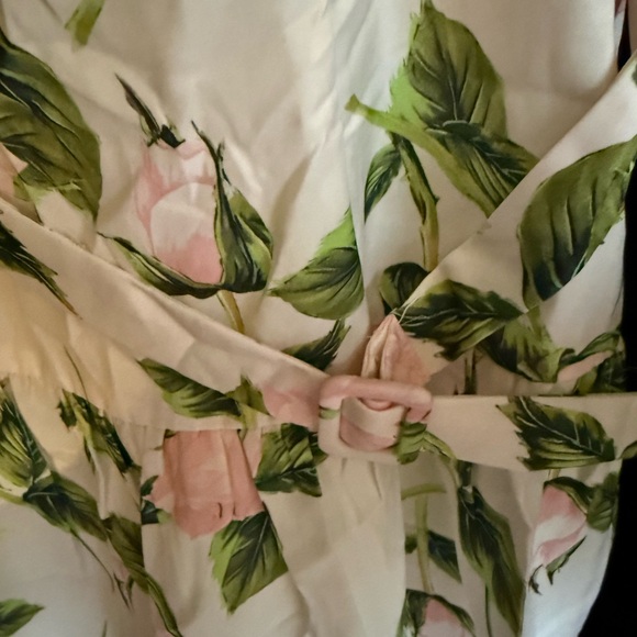 Rihoas Pink Floral Ruched Belted Slip Mini Dress - Picture 4 of 4